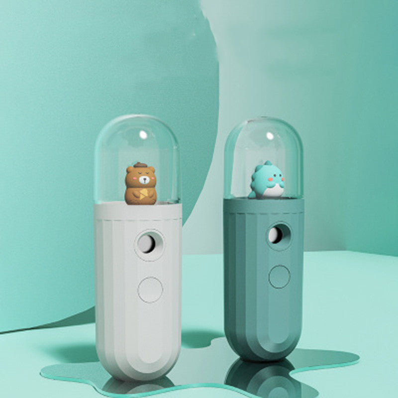 GlowMist Nano Sprayer- Mini Face Moisturizer/Humidifier Spray USB Charged - scroll down to read more ๐