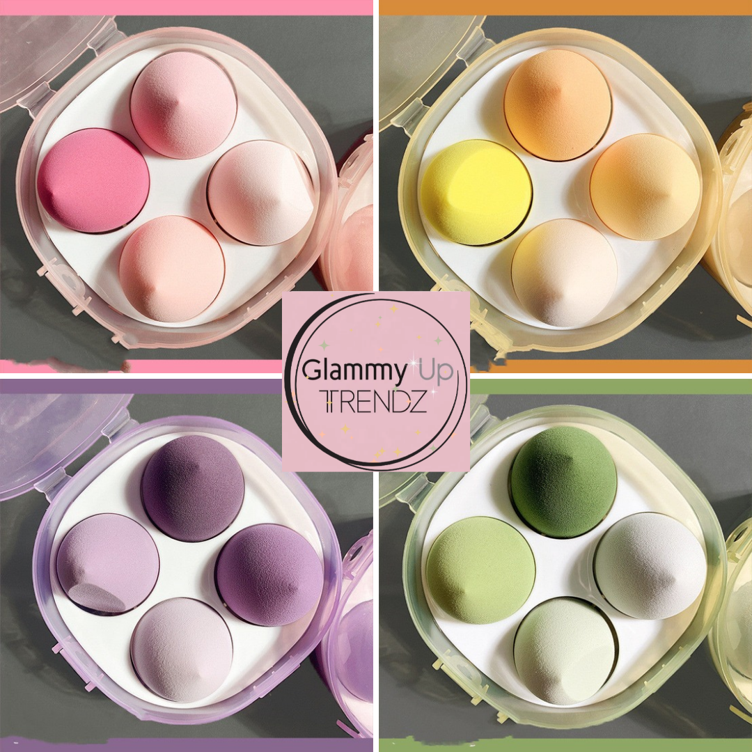 Fluff & Buff Egg Sponges -
4 Blending Egg Sponges in a Box ✨Trendy and stylish ✨ Level up your makeup game