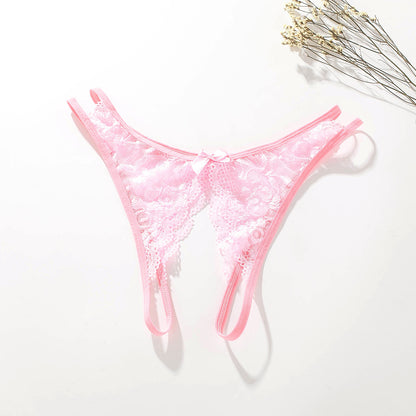 Temptation Thongs - crotchless lace thongs