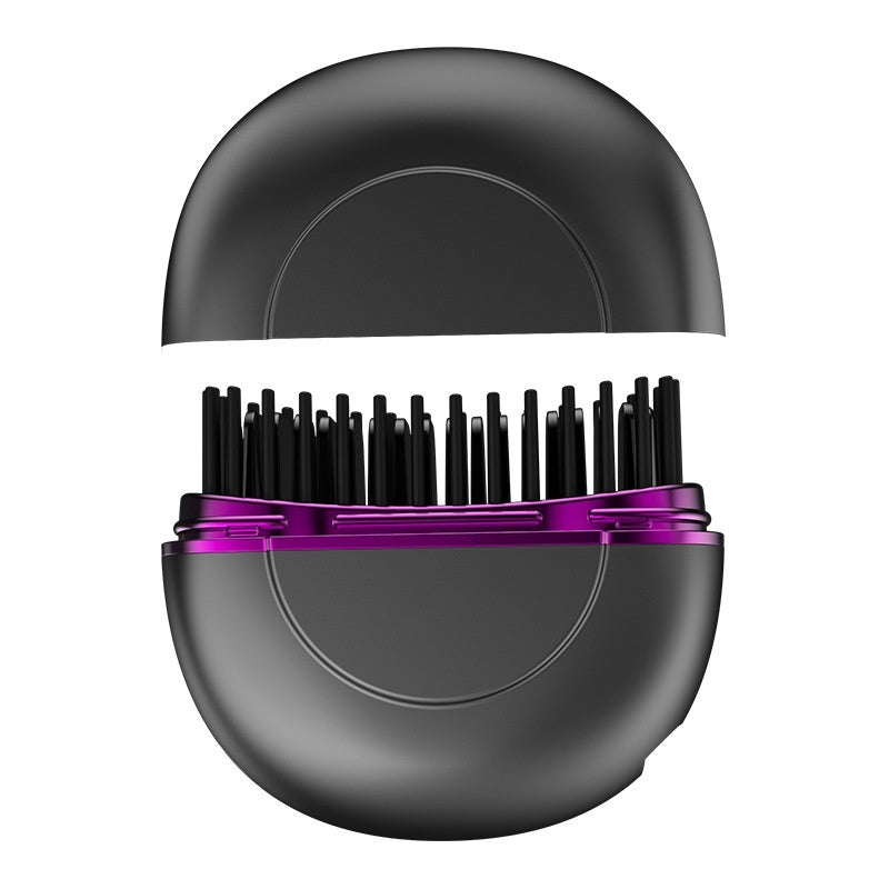 Mini Portable Usb Charging Curling/Straightening Brush - This mini portable brush is perfect for women on the go. With its cordless design and USB charging capabilities, it's perfect for using at the gym, work, or even a girls' night out.